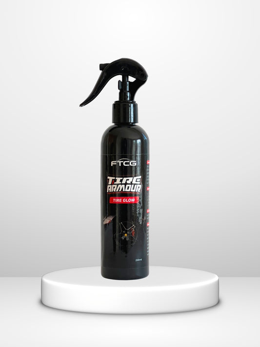 FTCG Tire Armor - tire shine dressing for deep black glossy finish & UV protection